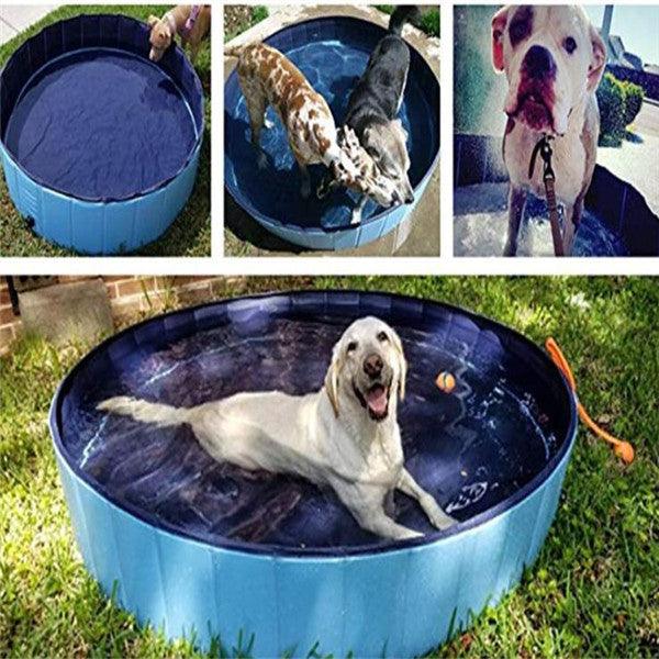 Portable Dog Swimming Pool for Outdoor Fun and Bathing