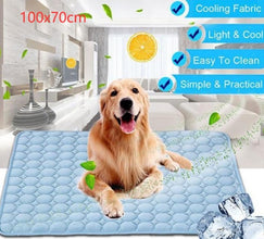 Pet Dog Cat Ice Silk  Pad For Cooling In Summer