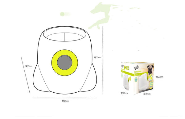 Automatic Interactive Dog Ball Launcher – Hands-Free Fetch Toy for Pets